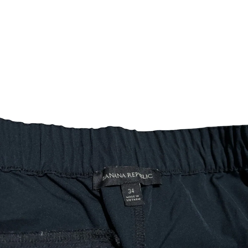 Banana Republic Men's 100% Polyester Tapered Pants Navy Size 34 x 30